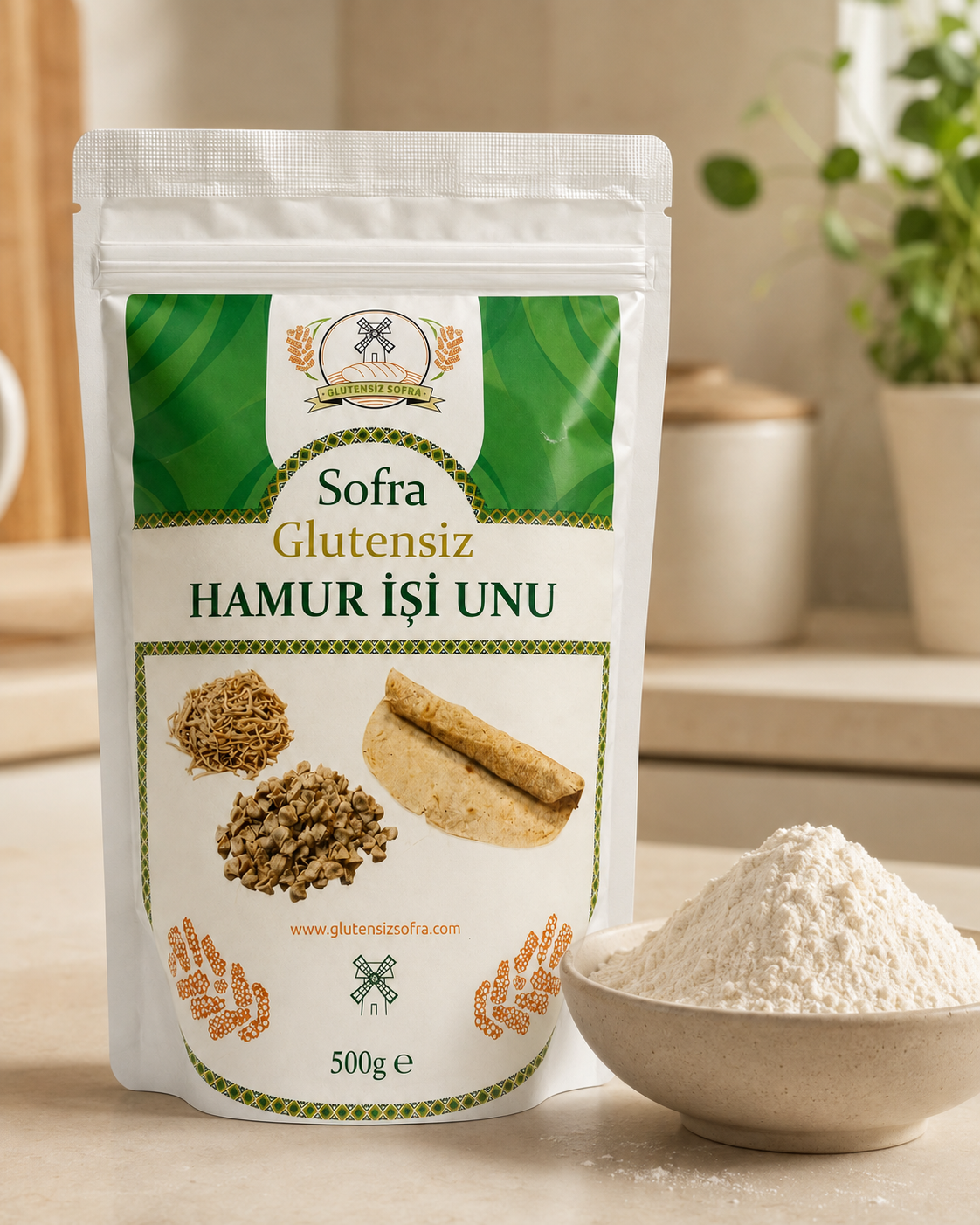 Glutensiz Un - Sofra Hamur İşi Unu 500 Gr
