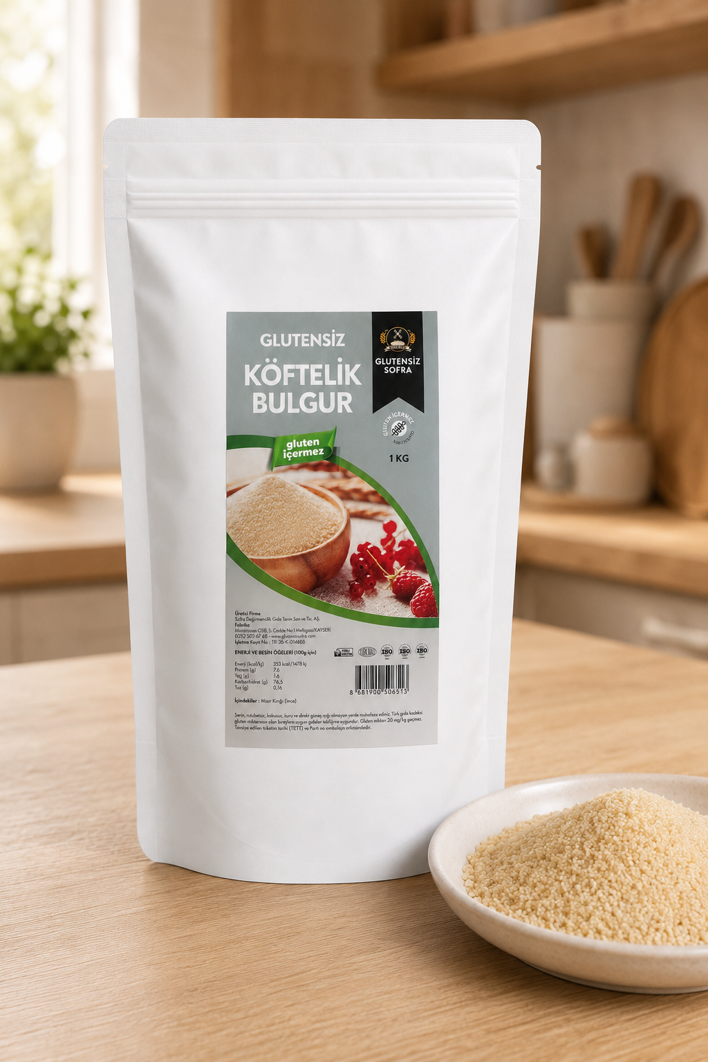 Glutensiz Bulgur - Köftelik Mısır Kırığı 1 Kg