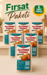 Glutensiz Poğaça 6'lı Fırsat Paketi (6 x 190 Gr)