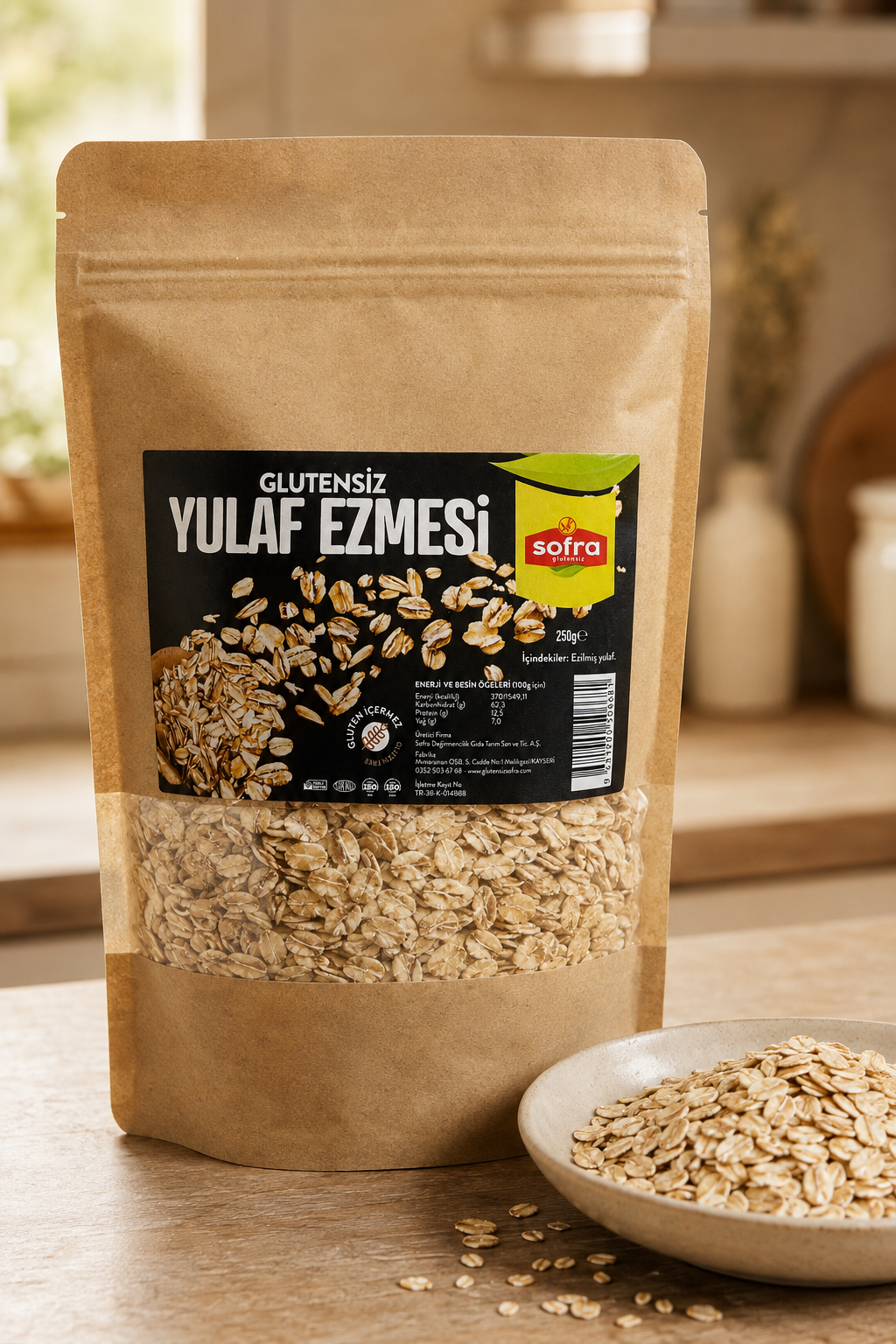 Glutensiz Yulaf Ezmesi 250 Gr.