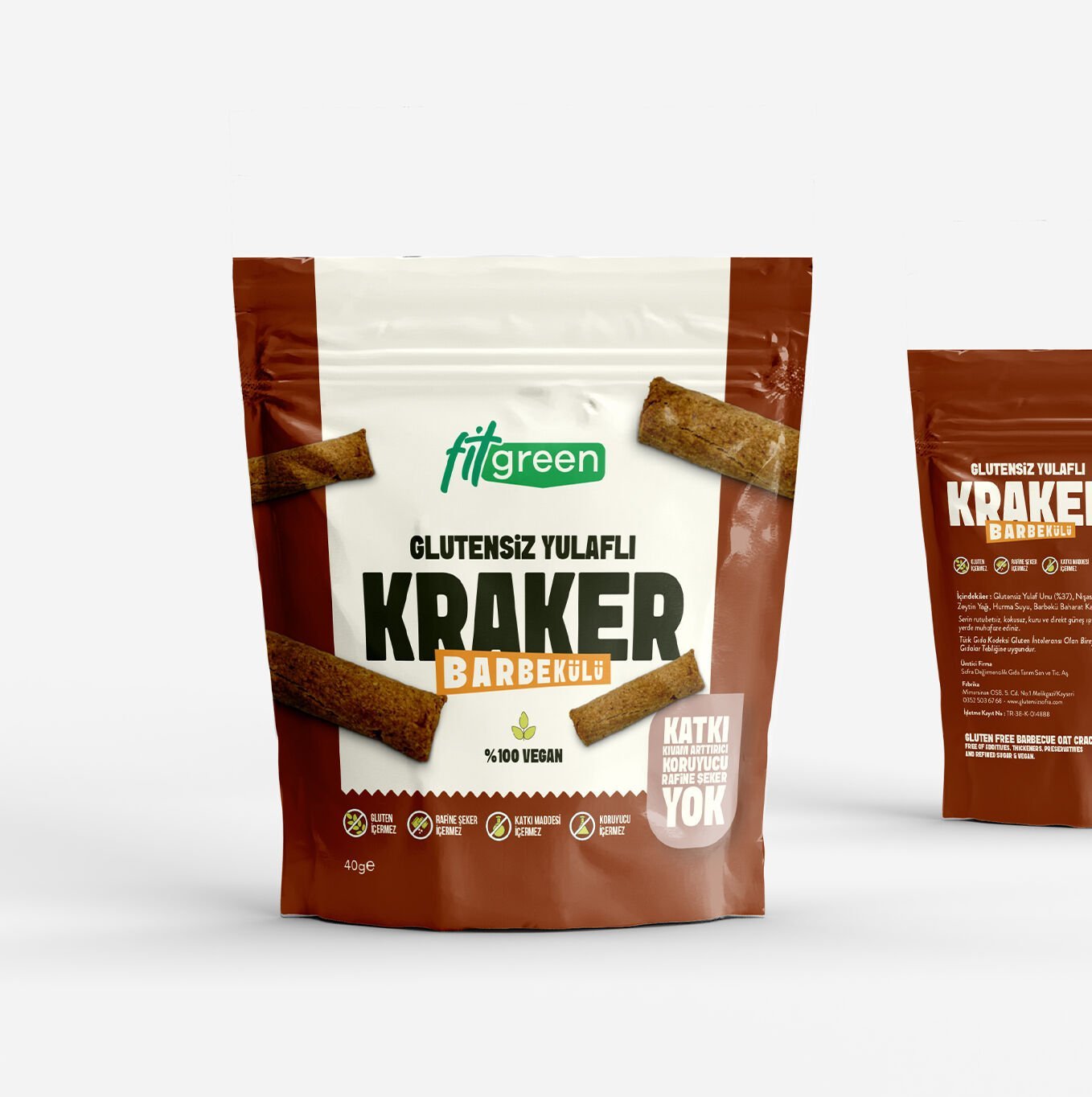 Fit Green Glutensiz Yulaflı Barbekülü Kraker